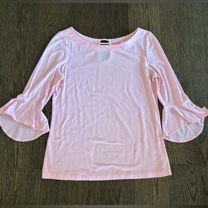 Lilly Pulitzer Fontaine Pink Bellsleeve Soft Top🌸